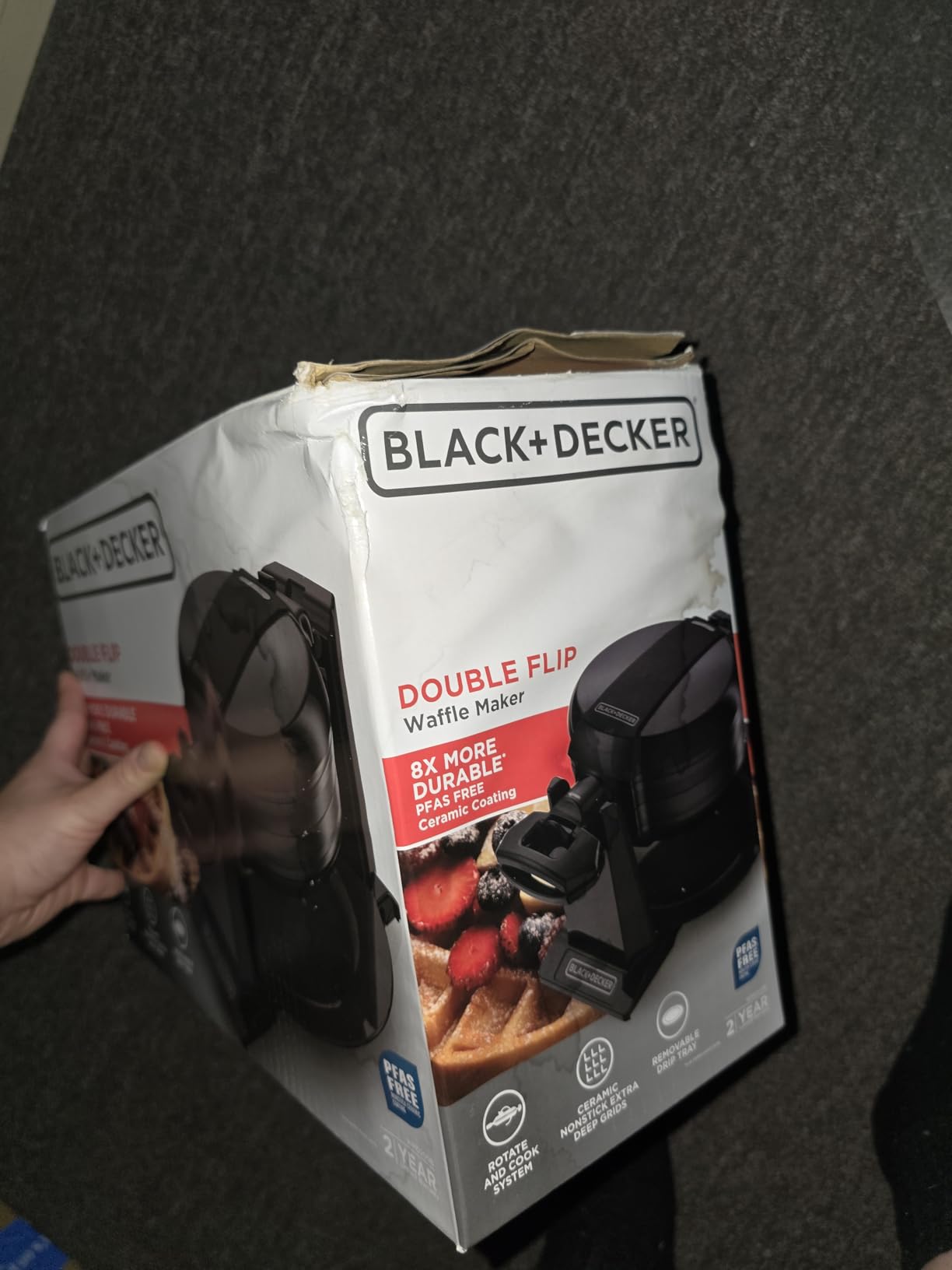BLACK+DECKER Rotating Belgian Waffle Maker customer photo 1