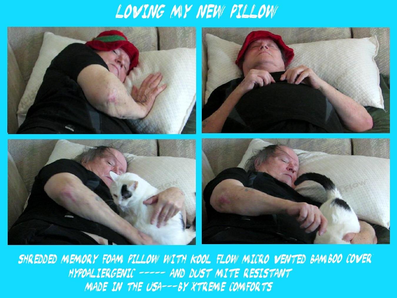 Xtreme Comforts Pillows for Sleeping - Adjustable King Memory Foam Pillow for Side, Back & Stomach Sleepers w/Removable Cooling Zipper Cover - Made in The USA customer photo 2