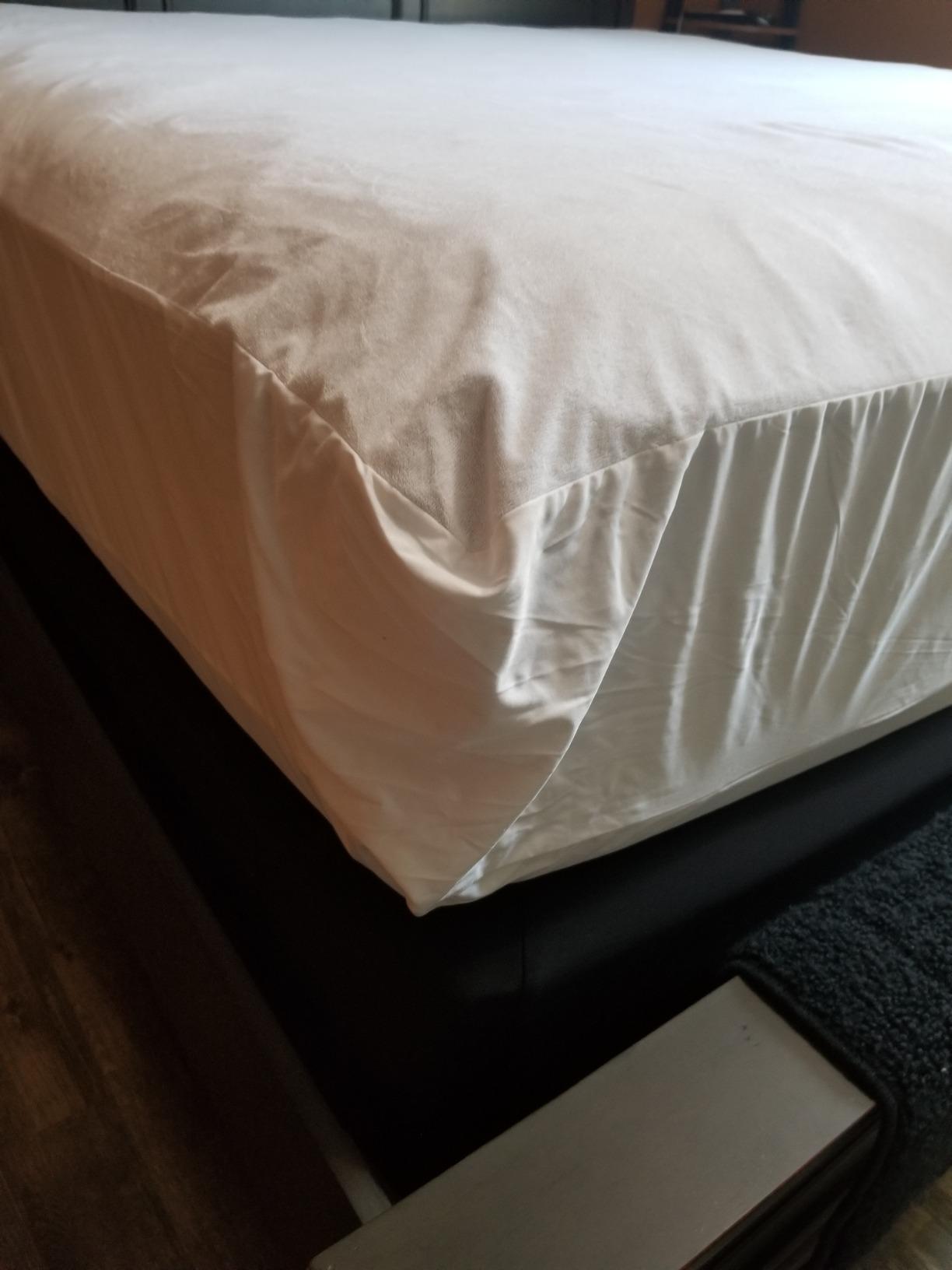 King (17-20 in. Deep) SureGuard Mattress Encasement - 100% Waterproof, Bed Bug Proof, Hypoallergenic - Premium Zippered Six-Sided Cover customer photo 1