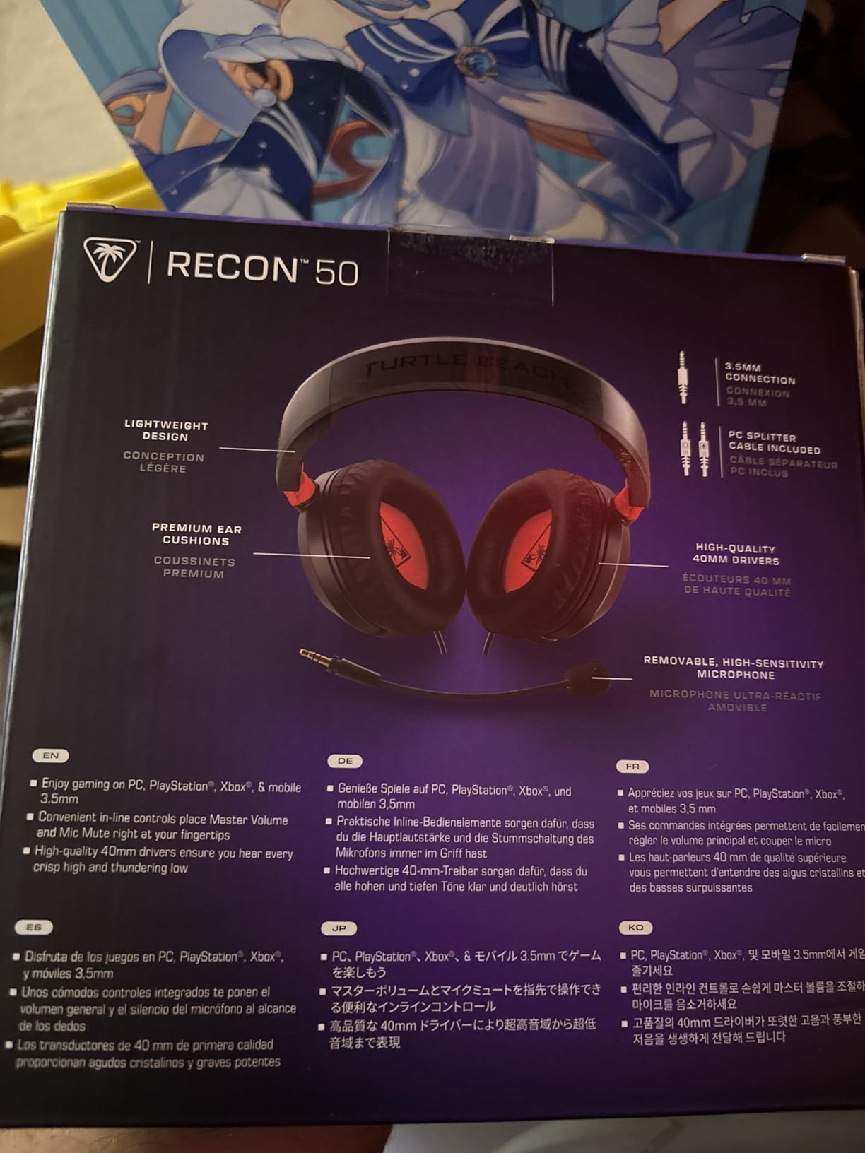 Turtle Beach Recon 50 Wired Multiplatform Gaming Headset for PS5, Xbox, PC customer photo 2