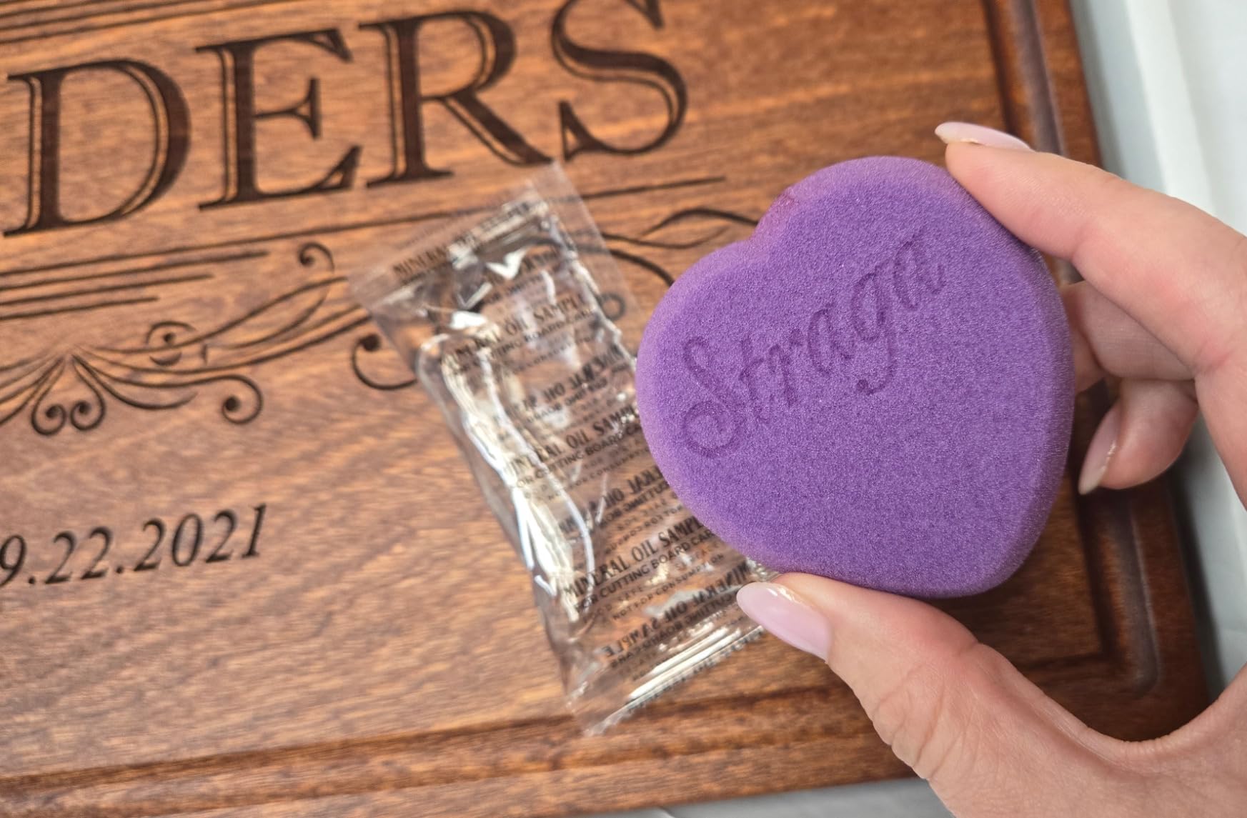 Personalized Wedding Gifts for Couple, Straga Custom Cutting Board Wood Engraved with Names & Date, Bridal Shower, Engagement, Anniversary & Housewarming Present, Handmade Charcuterie customer photo 1