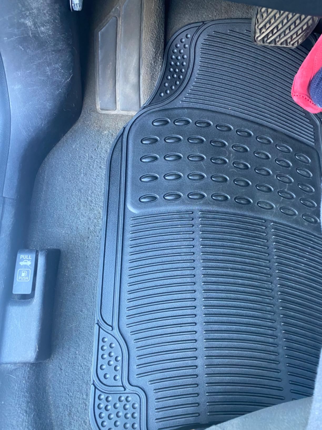 FH Group Automotive Floor Mats Solid ClimaProof for all weather protection Universal Fit Trimmable Heavy Duty fits most Cars, SUVs, and Trucks, 3pc Full Set Black customer photo 1
