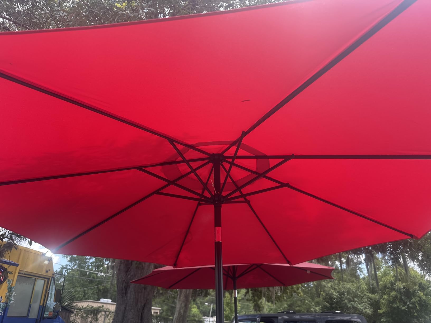 Sunnyglade 9' Patio Umbrella Outdoor Table Umbrella with 8 Ribs Tan customer photo 2