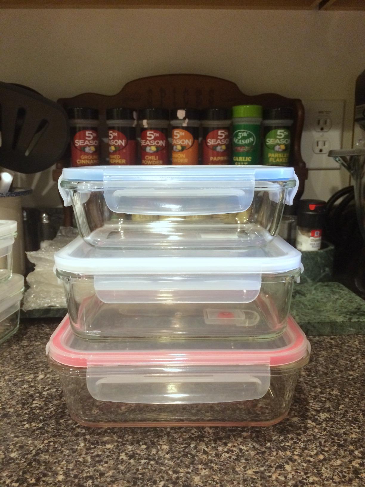 PrepNaturals 5 Pack 30oz Glass Meal Prep Containers - 1 Compartment customer photo 2