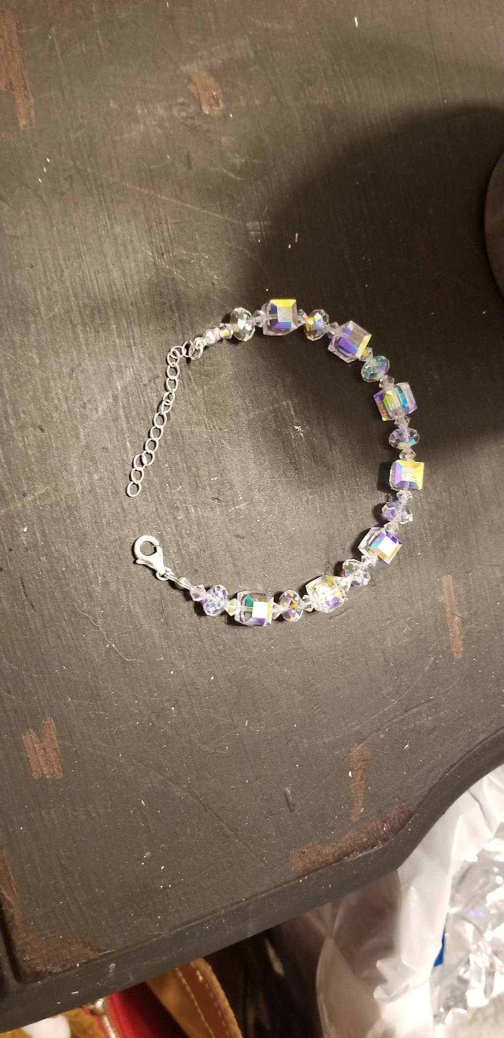 LADY COLOUR ♥ A Little Romance ♥ Sterling Silver Bracelets for Women Northern Lights Crystals Bracelet 7