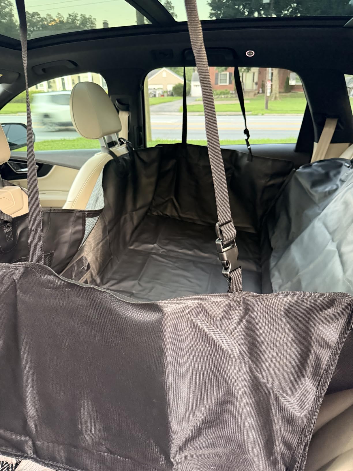 URPOWER Dog Car Seat Cover for Back Seat, 100% Waterproof Hammock for Car customer photo 1