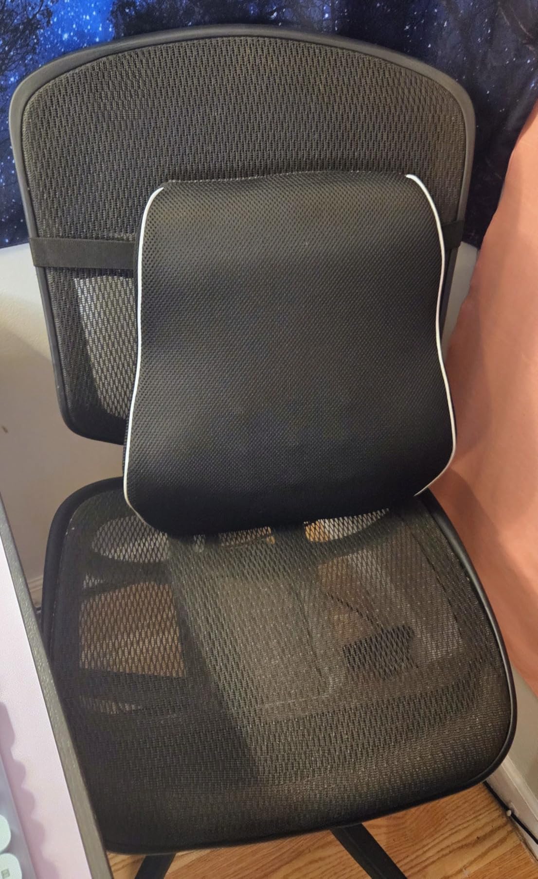 Lumbar Support Pillow for Office Chair, Office Home Essentials,Gifts for Mom,Dad, Back Support Pillow for Car, Chair Cushions,Back Pain Relief Improve Posture,Mesh Cover Double Adjustable Straps customer photo 2