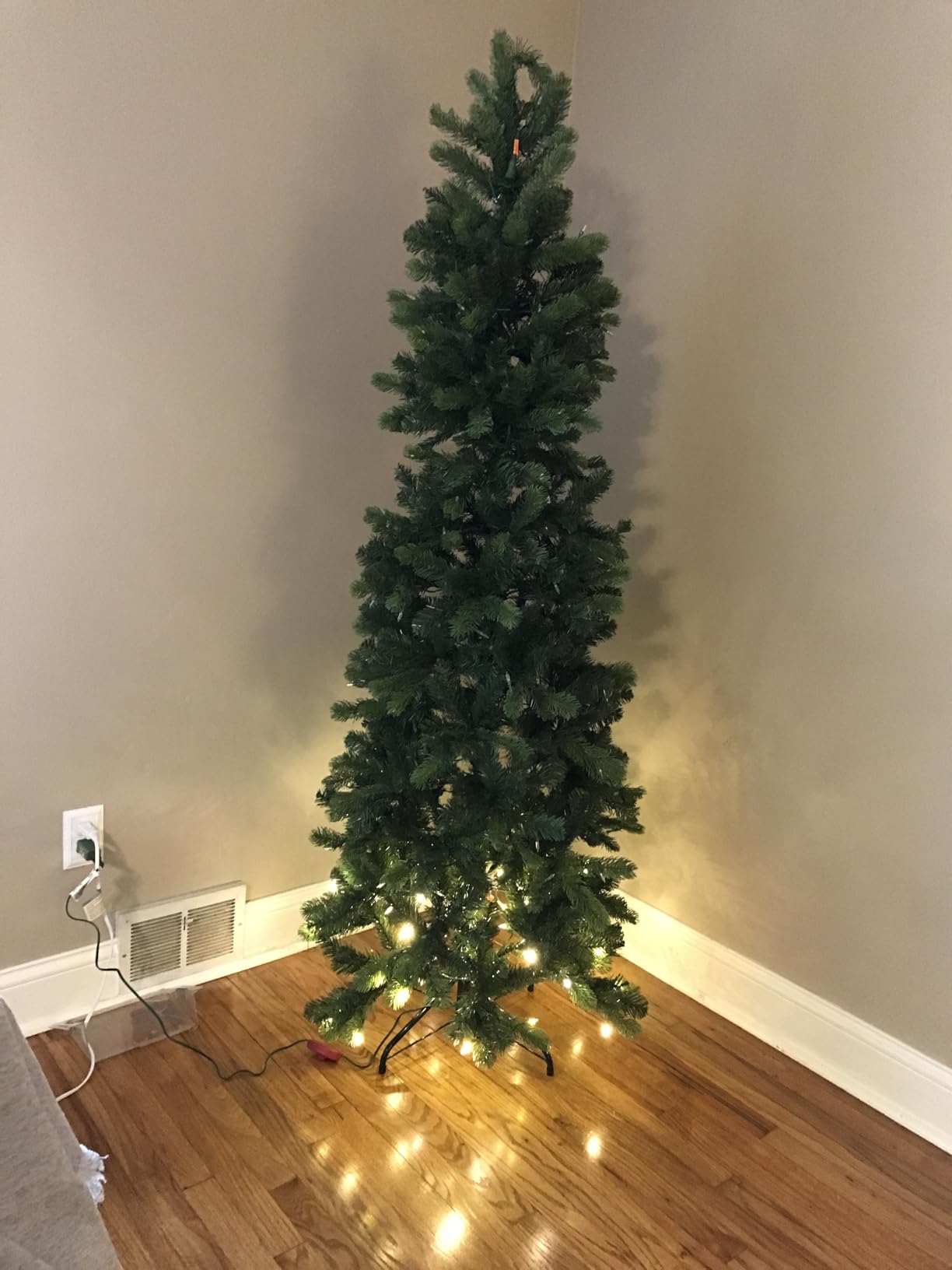 National Tree Company 6.5ft Pre-Lit Downswept Douglas Fir Christmas Tree customer photo 1