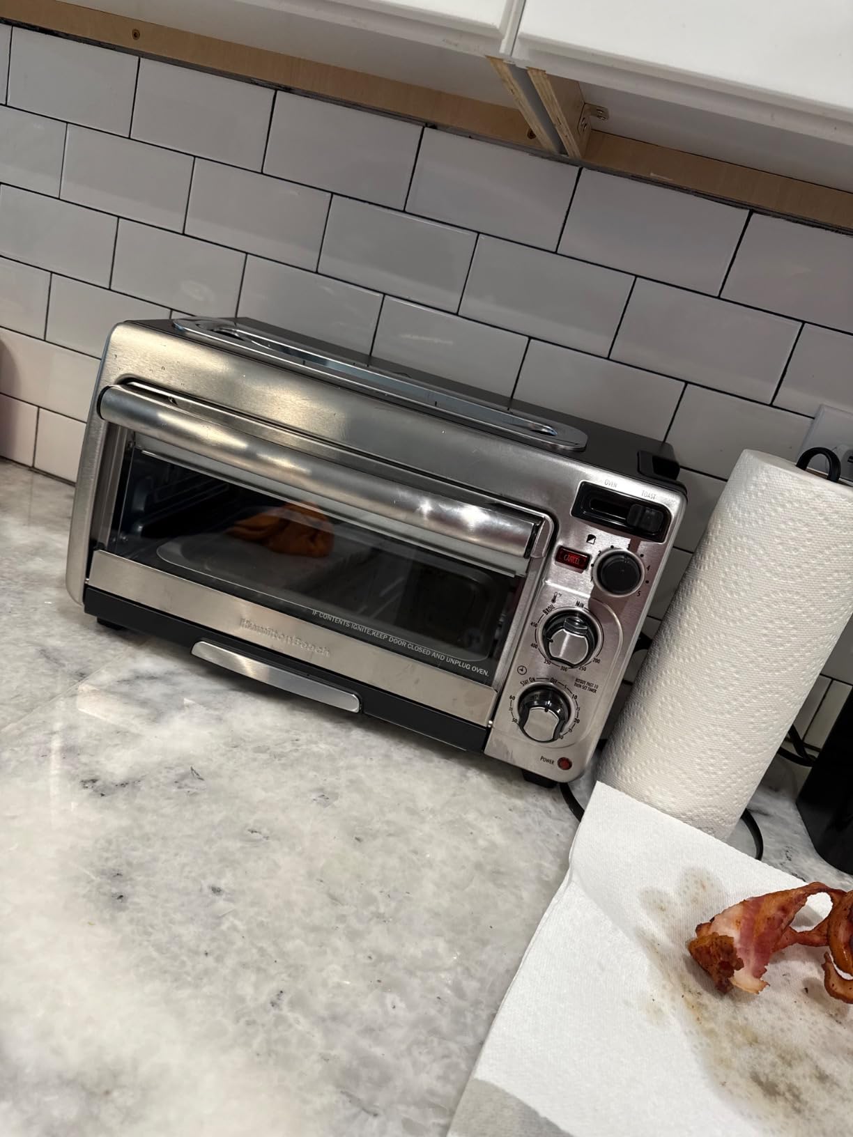 Hamilton Beach 2-in-1 Countertop Toaster Oven and Long Slot 2 Slice Toaster | Bake, Broil Toast | 2 Rack Positions | 60 Minute Timer | Automatic Shut Off | Shade Selector | Stainless Steel | 31156J customer photo 2