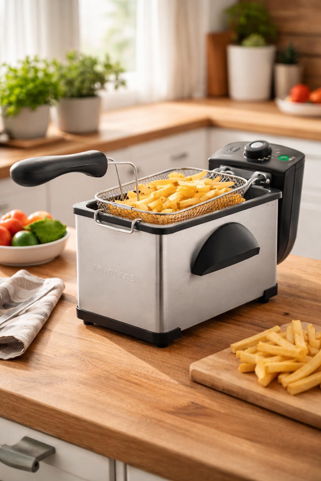 OVENTE Electric Deep Fryer, 2L Capacity, 1500W, Silver FDM2201BR customer photo 2