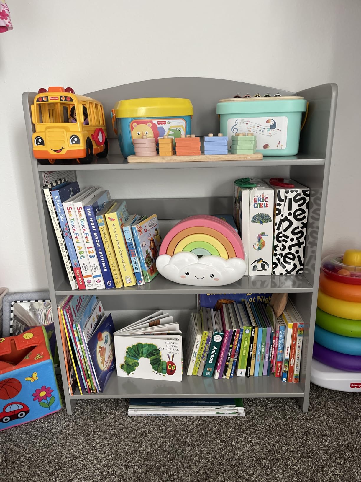 Delta Children MySize Bookshelf - Greenguard Gold Certified, Grey customer photo 2