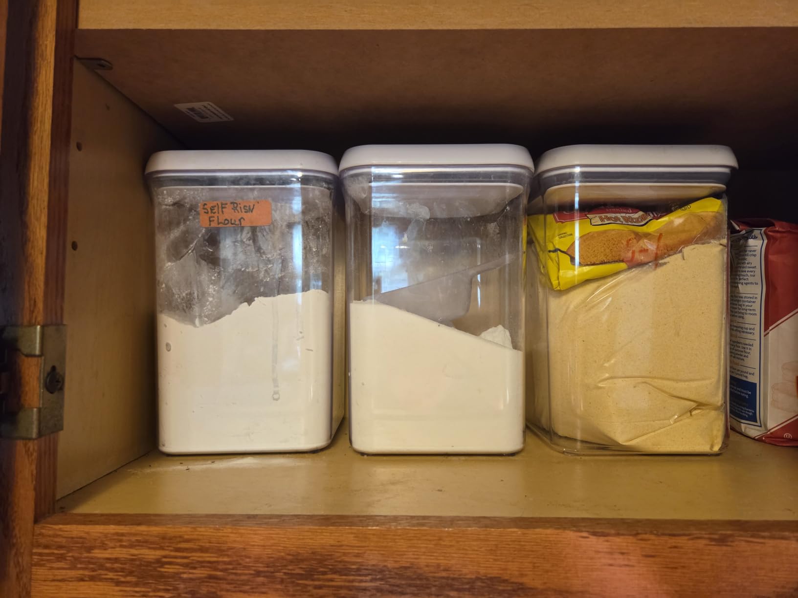 OXO Good Grips POP Container, Airtight Food Storage for Pantry, 4.4 Qt | One-push Airtight Seal, Store Dry Goods like Flour, Sugar or Pasta, Stackable, Dishwasher safe, Big Square Medium Shape customer photo 2