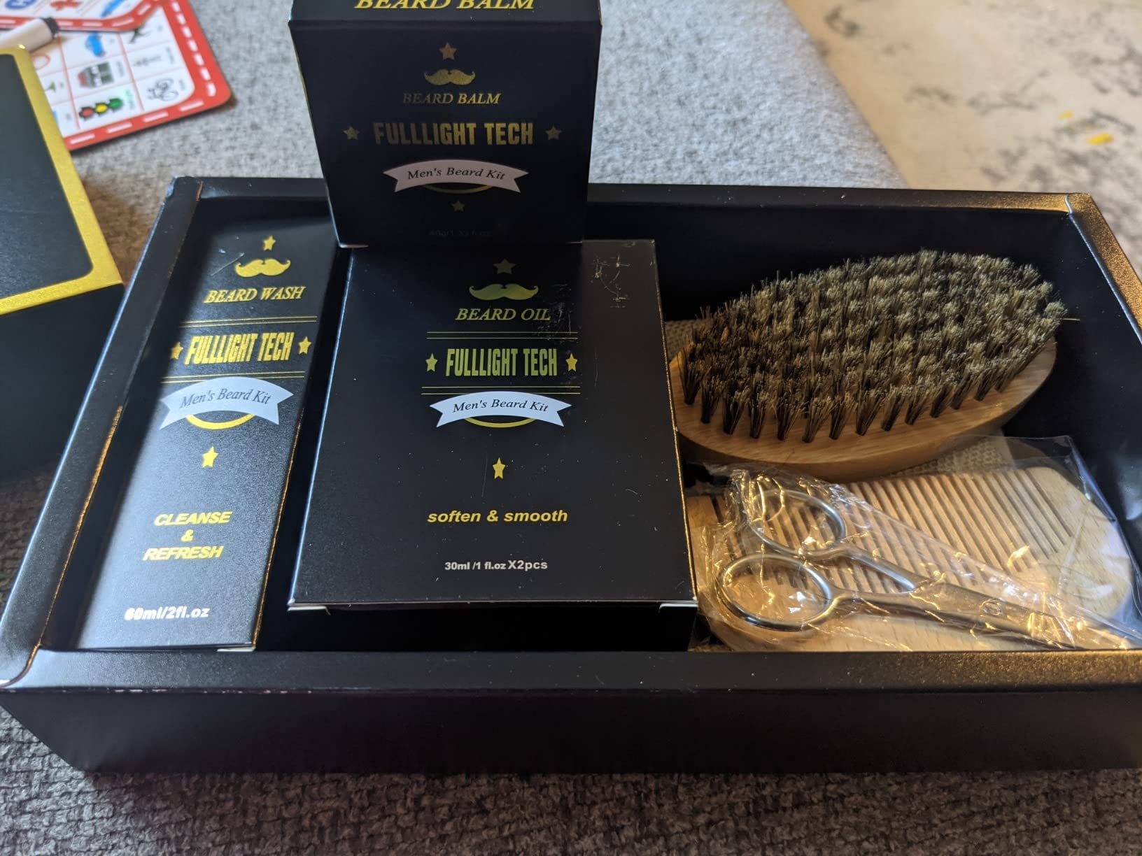 Beard Kit for Men, 3 Beard Oil Scents, Beard Care Gift Set for Dad, Husband customer photo 2