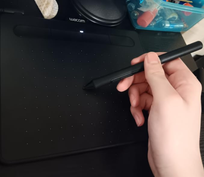 Wacom Intuos Small, Wired Graphic Drawing Tablet with Pen + Software customer photo 1