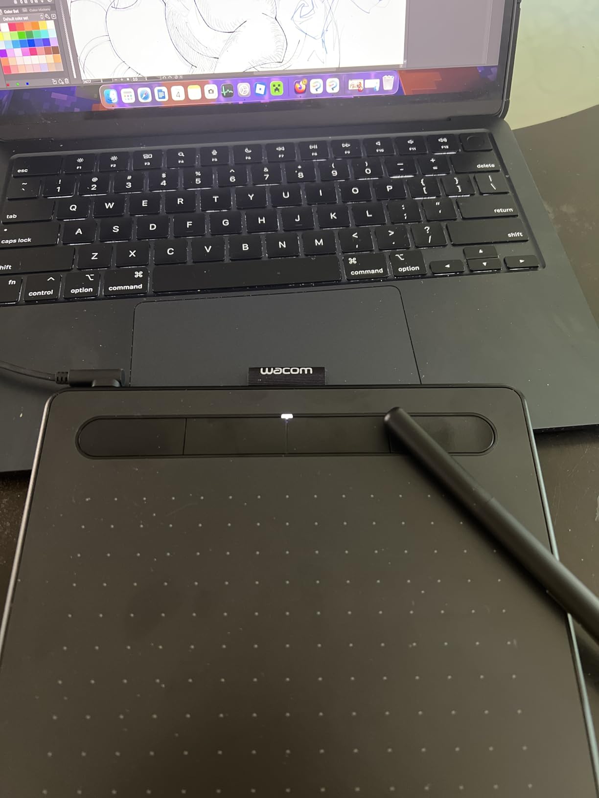 Wacom Intuos Small, Wired Graphic Drawing Tablet with Pen + Software customer photo 2