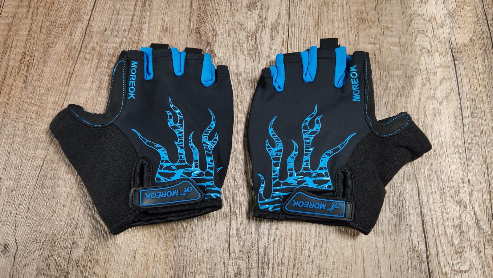 MOREOK Cycling Gloves Bike Bicycle Gloves, Half Finger 5MM Gel Anti-Slip customer photo 2
