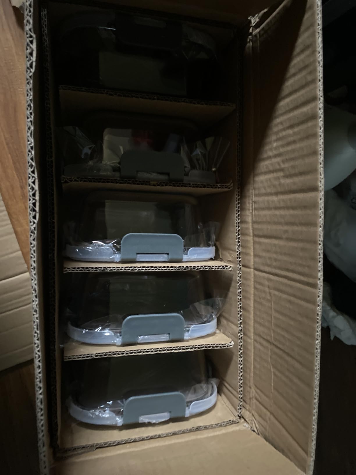 M MCIRCO 5 Pack 36 oz Glass Food Storage Containers with Lids,4.5 Cups,Gray customer photo 2