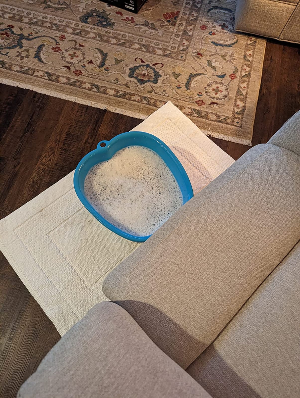 Mantello Foot Bath, Extra Large, Foot Soaking Tub - Pedicure Bowl - Foot Soak Tub (Blue) customer photo 2