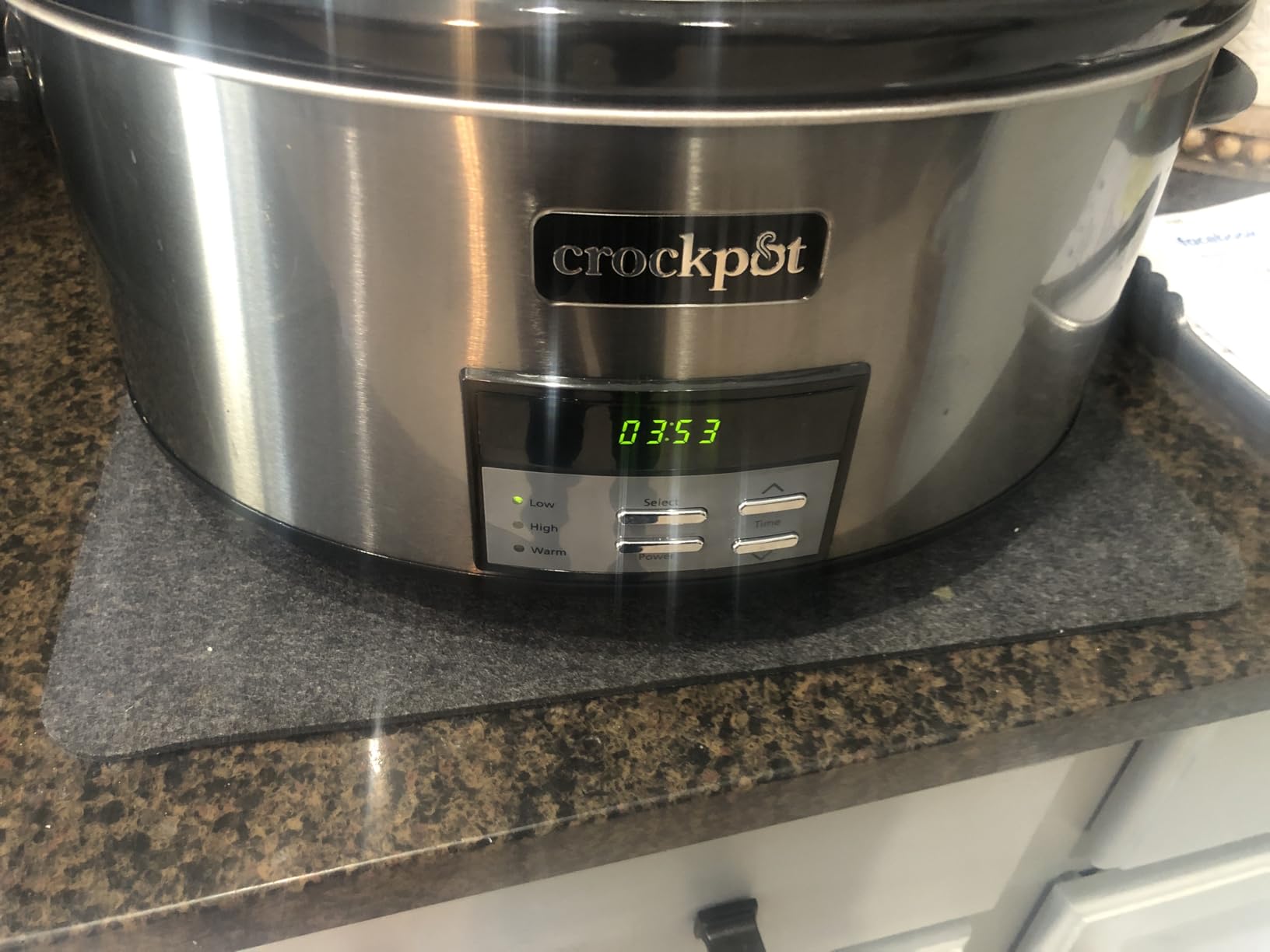 Crock-Pot Large 8-Quart Programmable Slow Cooker with Auto Warm Setting Black Stainless Steel customer photo 1
