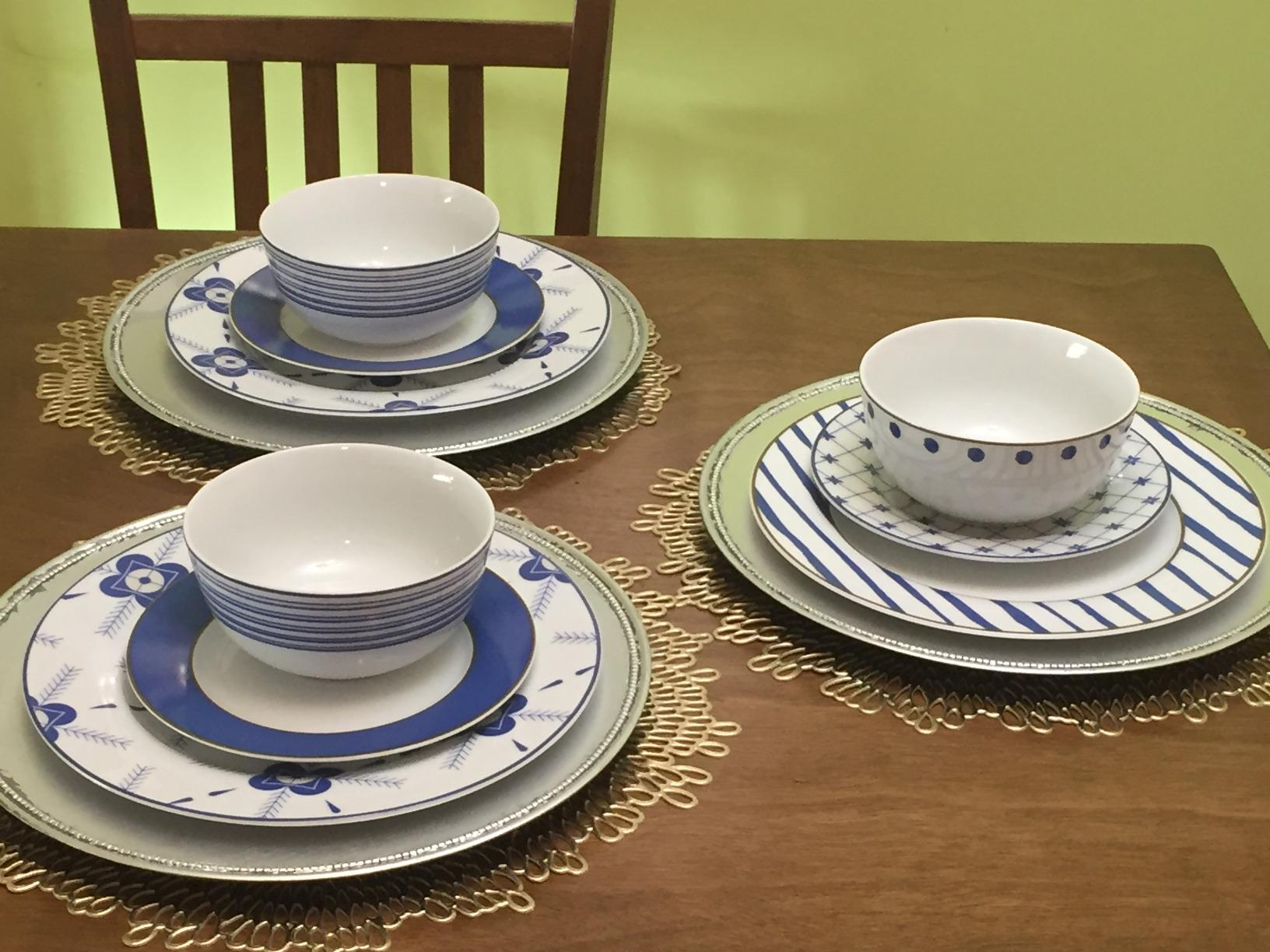 Amazon Basics 18-Piece Complete Kitchen Dinnerware Set, Microwave and Dishwasher Safe, Plates, Dishes, Bowls for Everyday Use, Service for 6, White Porcelain Coupe customer photo 1