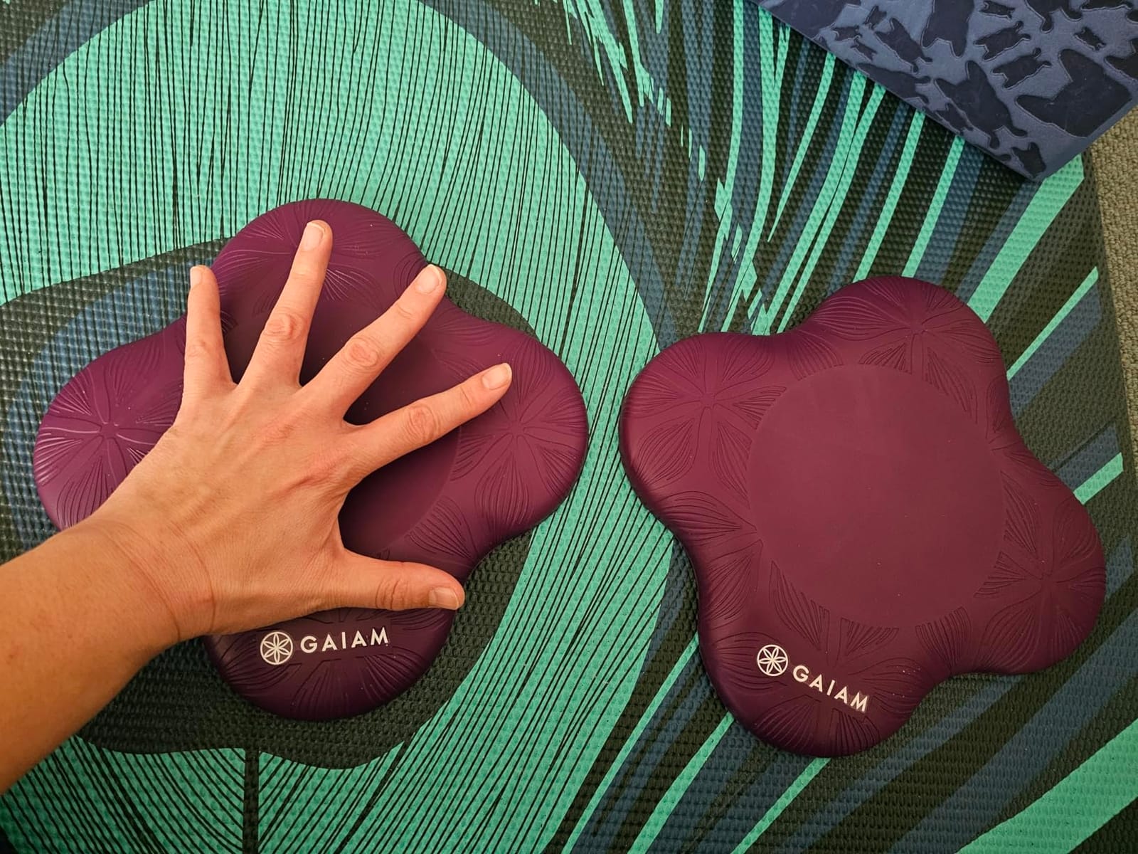 Gaiam Yoga Knee Pads Set of 2, Cushion for Knees & Elbows customer photo 2