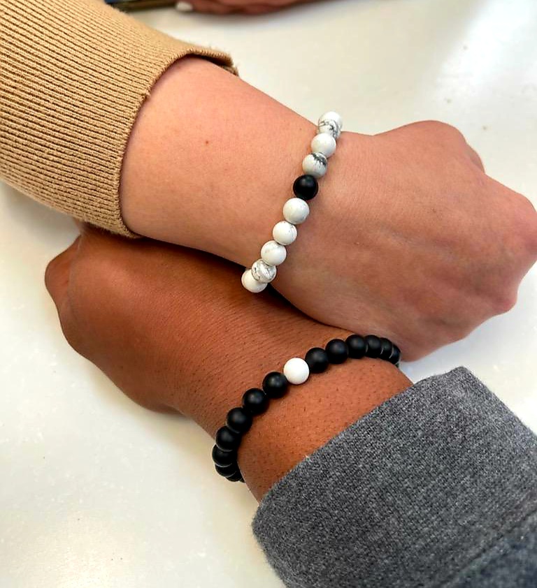 Lucky Feather Relationship matching couples bracelets - matching bracelets couples gifts for Boyfriend & Girlfriend Husband Wife, Unique, birthday gift, anniversary for women - 2 pack customer photo 1