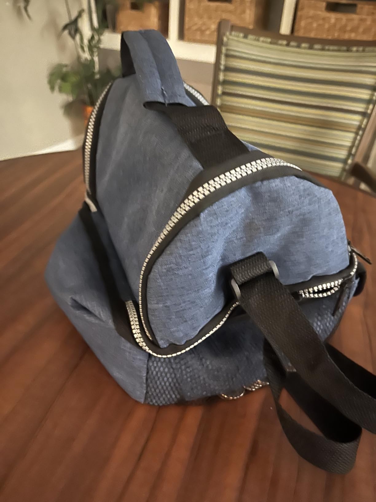 opux Insulated Lunch Bag Women Men, Dual Compartment Leakproof, Navy Blue customer photo 2
