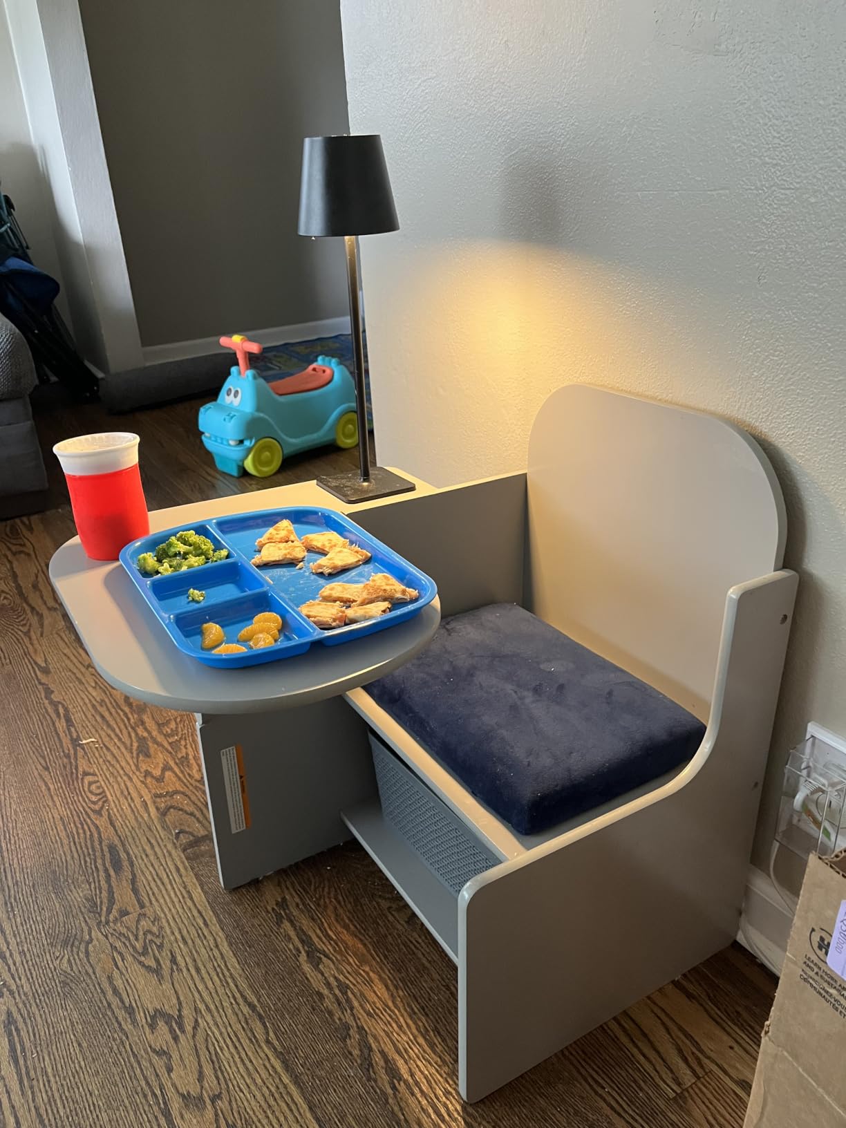 Delta Children MySize Chair Desk With Storage Bin, Dark Chocolate customer photo 1