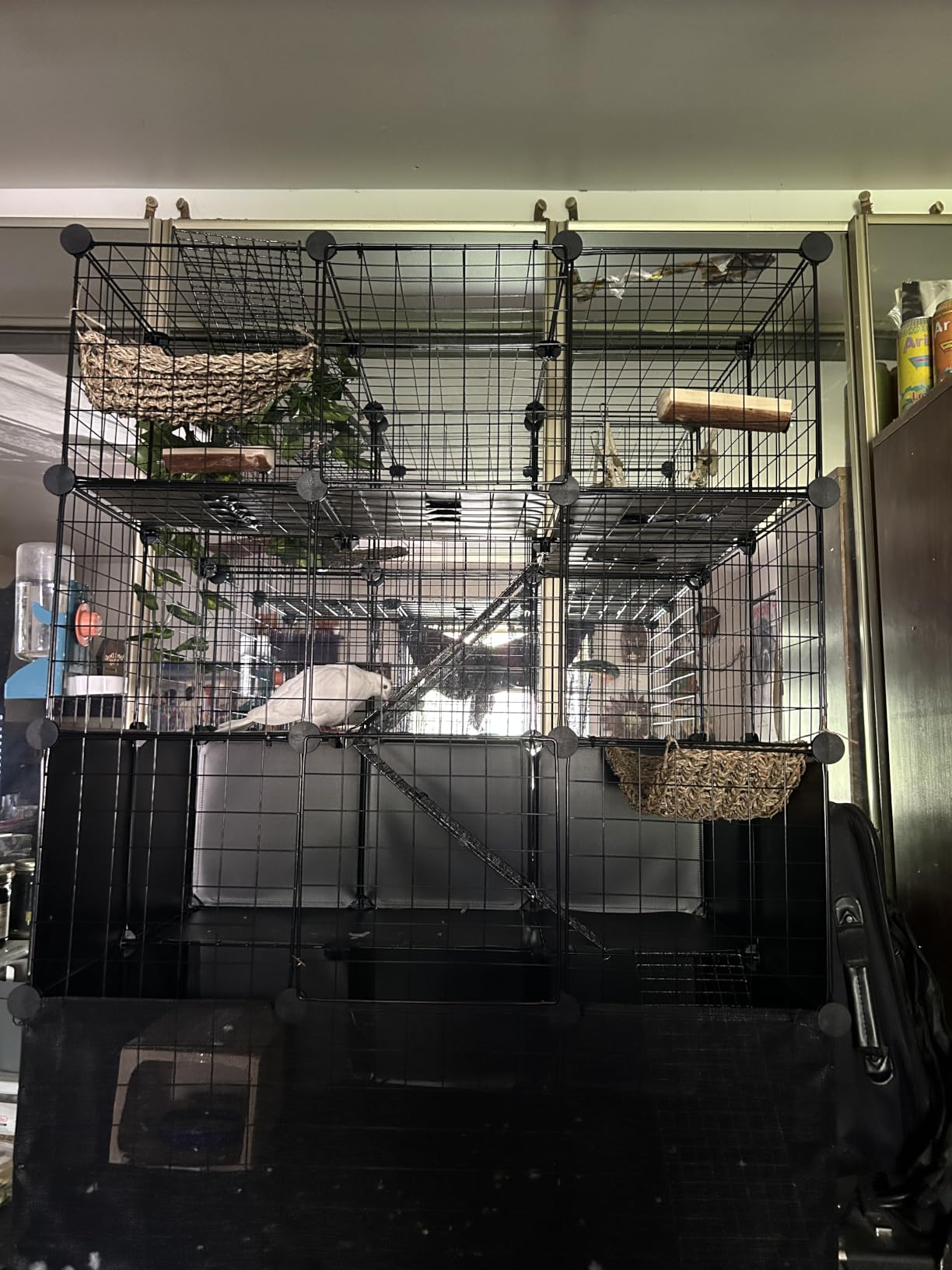 C&AHOME Wire Cube Storage, 12-Cube Storage Organizer Metal, C Grids, Black customer photo 2