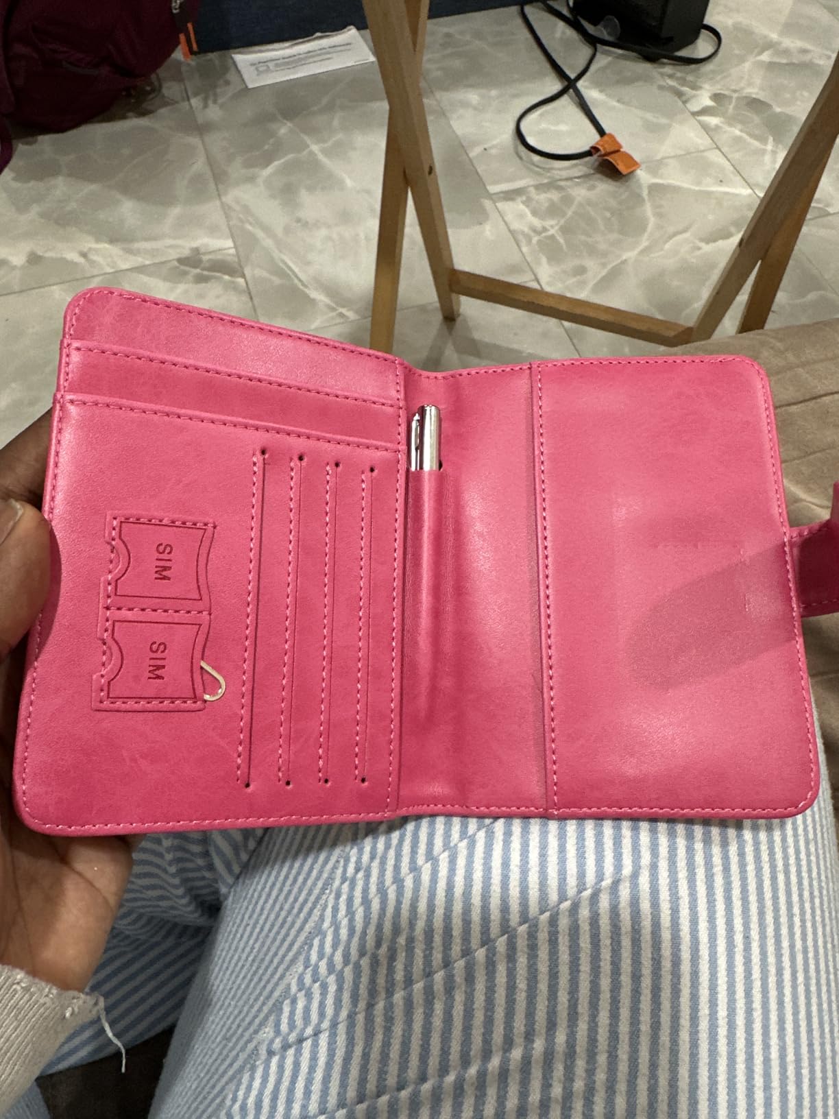 Passport Holder Cover Wallet RFID Blocking, Travel Essentials customer photo 2