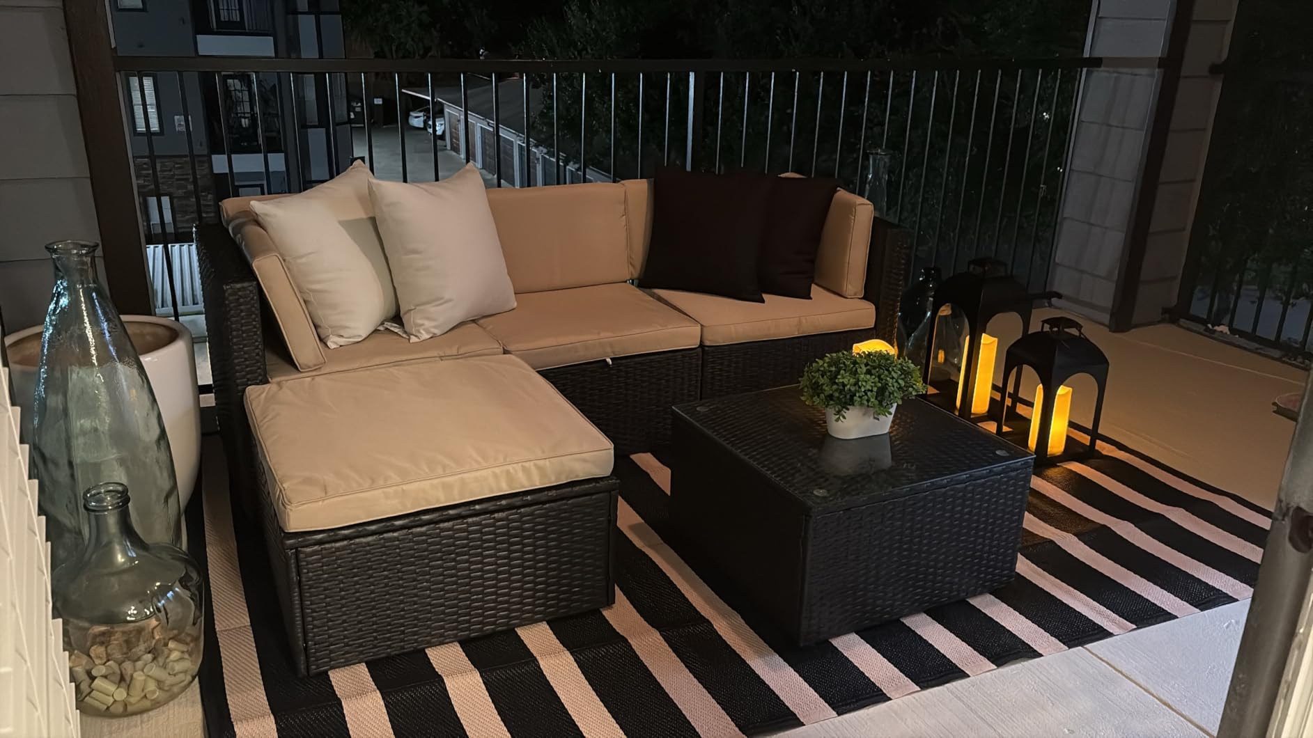 Devoko 5 Pieces Patio Furniture Sets Outdoor Sectional Patio Sofa customer photo 2