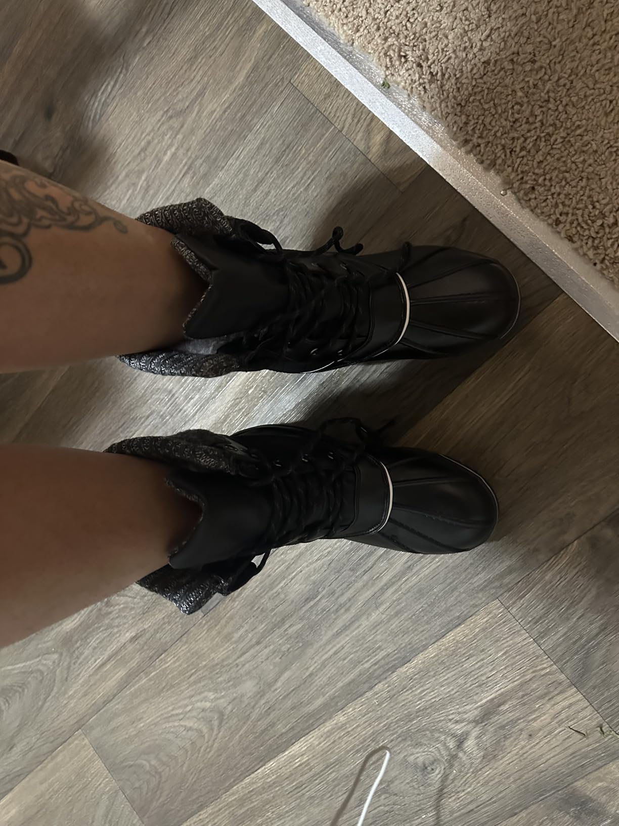 DREAM PAIRS Women's Mid Calf Duck Winter Boots customer photo 1