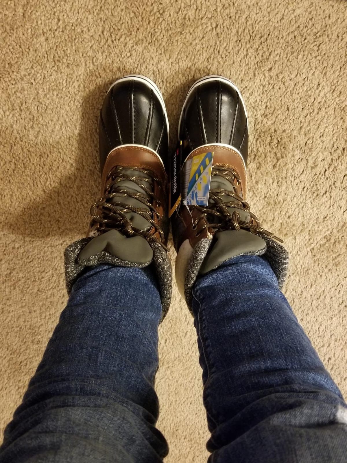 DREAM PAIRS Women's Mid Calf Duck Winter Boots customer photo 2