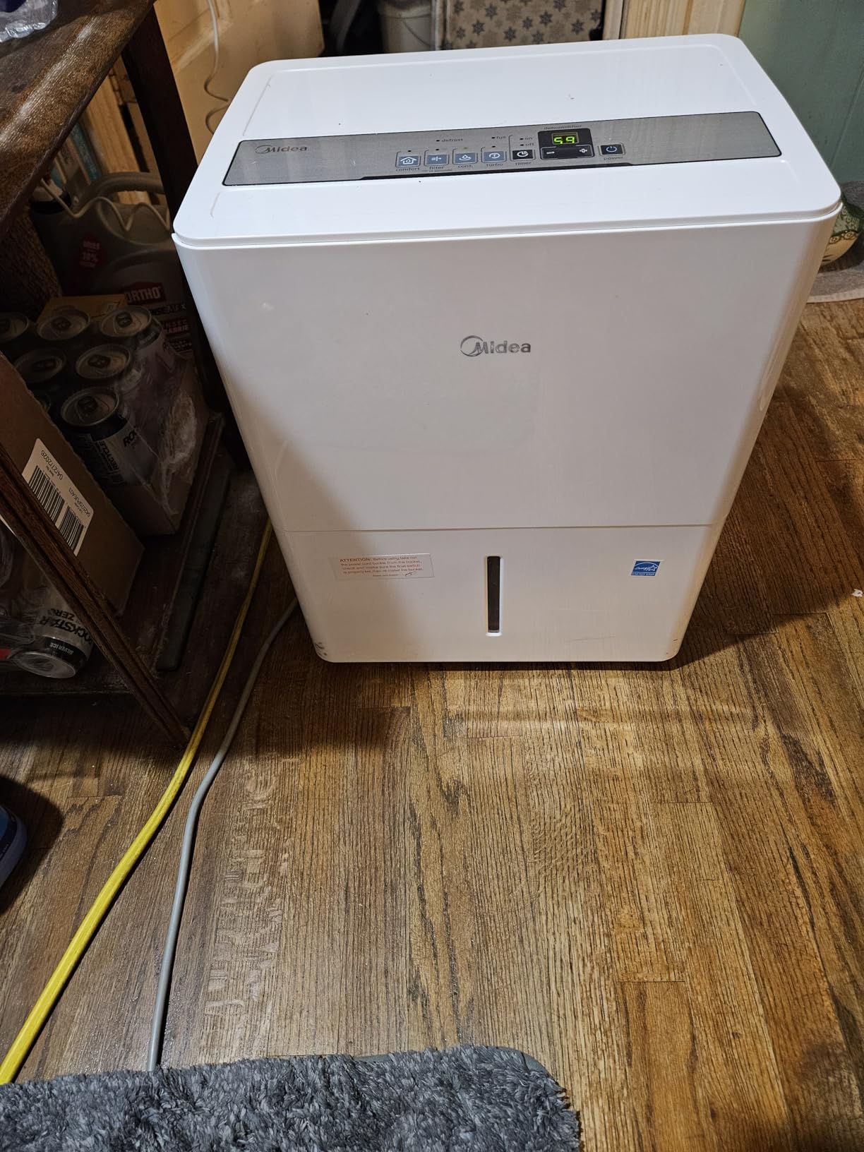 Midea 22 Pint Dehumidifier for Basement, 1,500 Sq. Ft, Energy star | Reusable Air Filter, Continuous Drainage, Wi-Fi Enabled, Works with Alexa, Quiet Operation for Basement, Home, Bedroom customer photo 1
