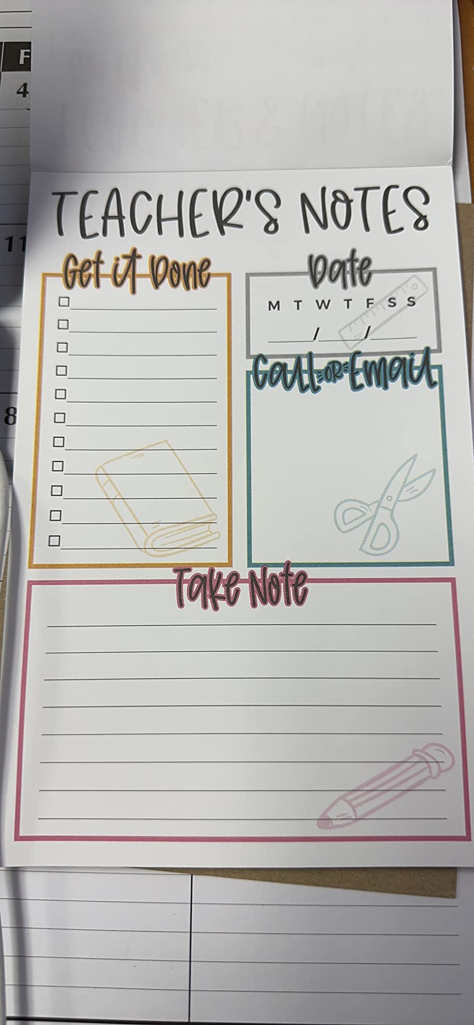 Tiny Expressions Teacher Notepad, To Do List Note Pad customer photo 1