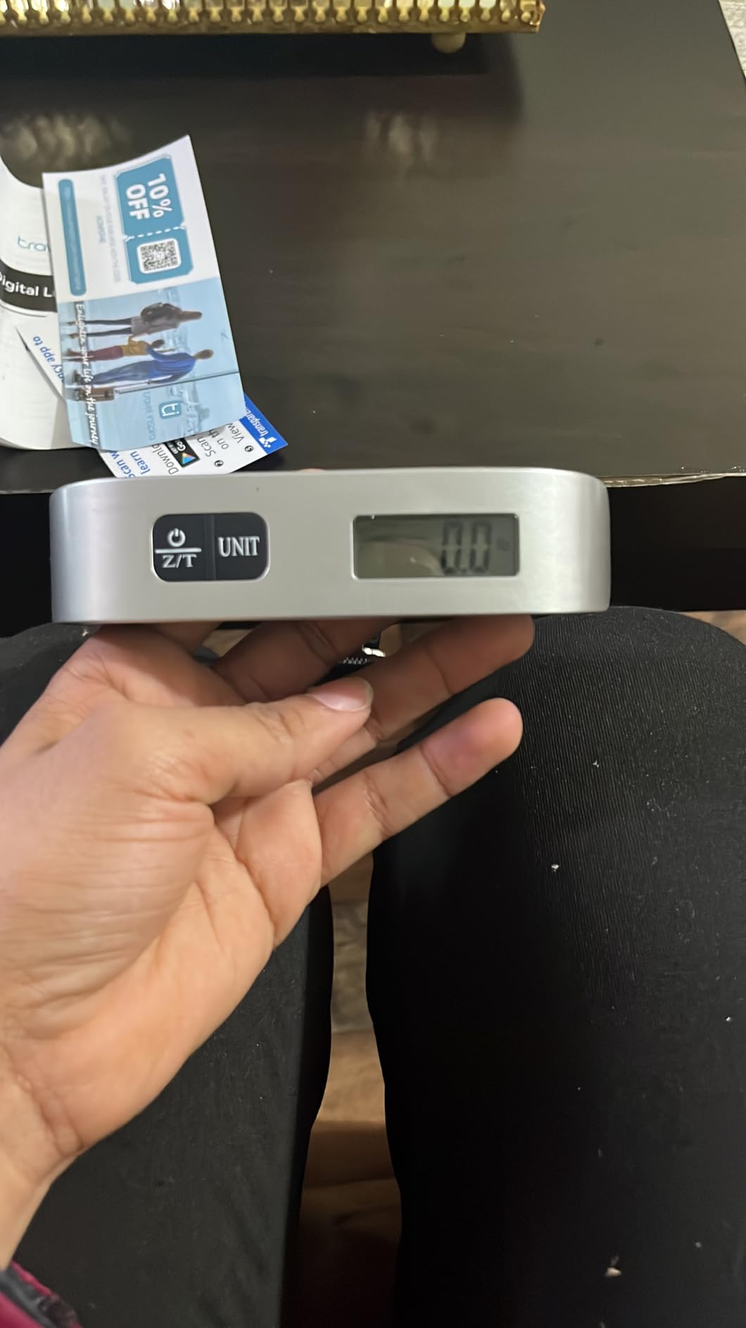 travel inspira Digital Luggage Scale – Portable Hanging Suitcase Weight Scale for Travel, 110 lb Capacity, Backlit LCD Display, Prevents Airport Overweight Fees, Battery Included customer photo 2