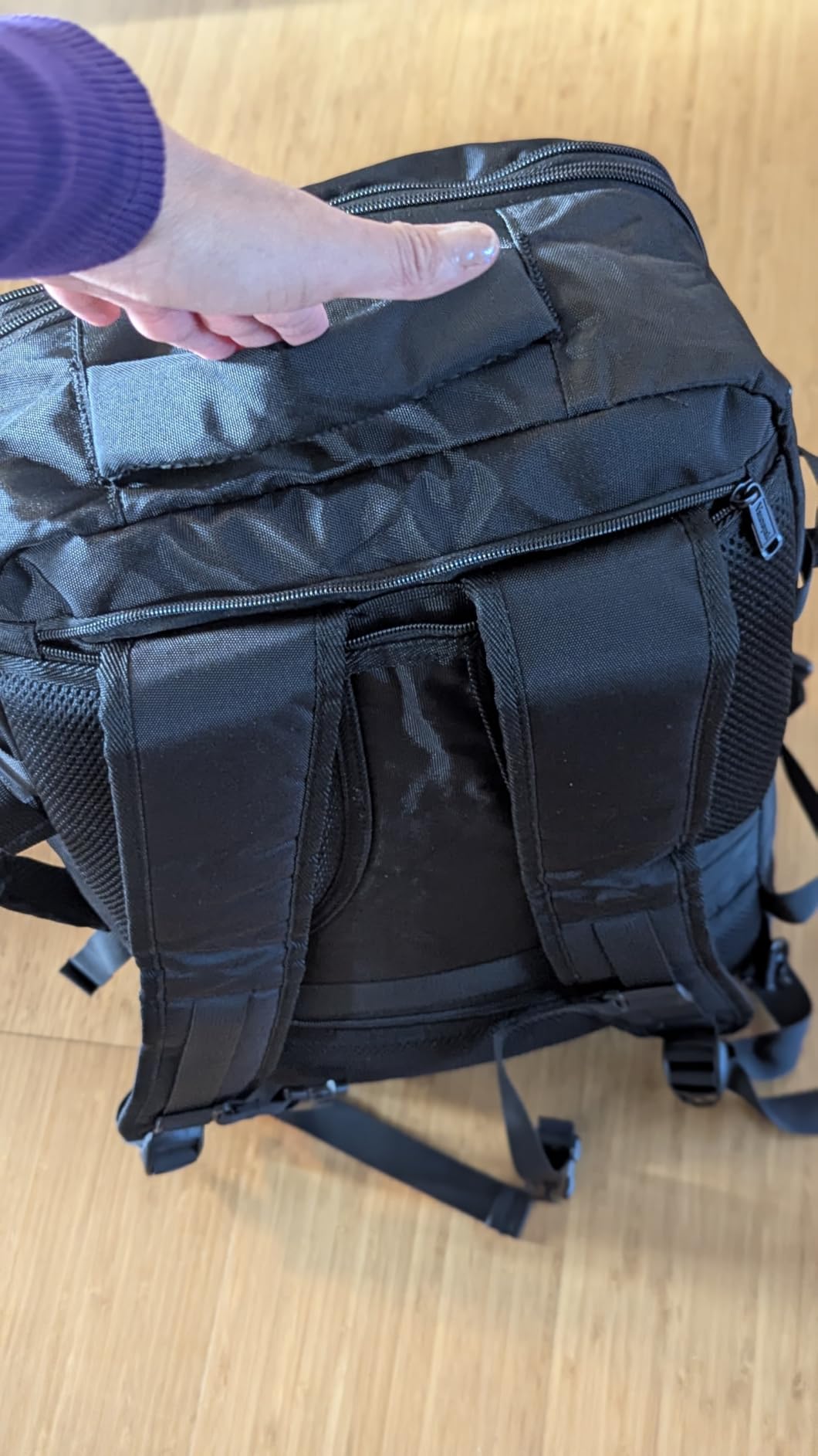 Vancropak Carry On Backpack 40L Expandable Travel Backpack Luggage Suitcase customer photo 2
