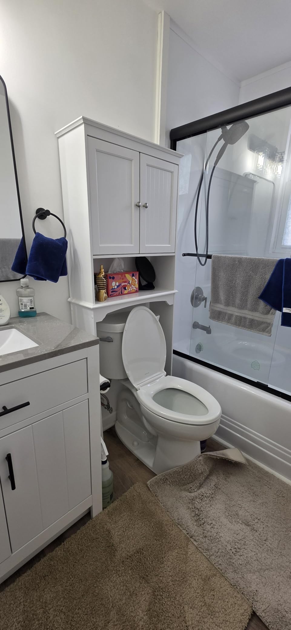 Spirich Over The Toilet Storage Cabinet with Doors, Bathroom Organizer customer photo 1
