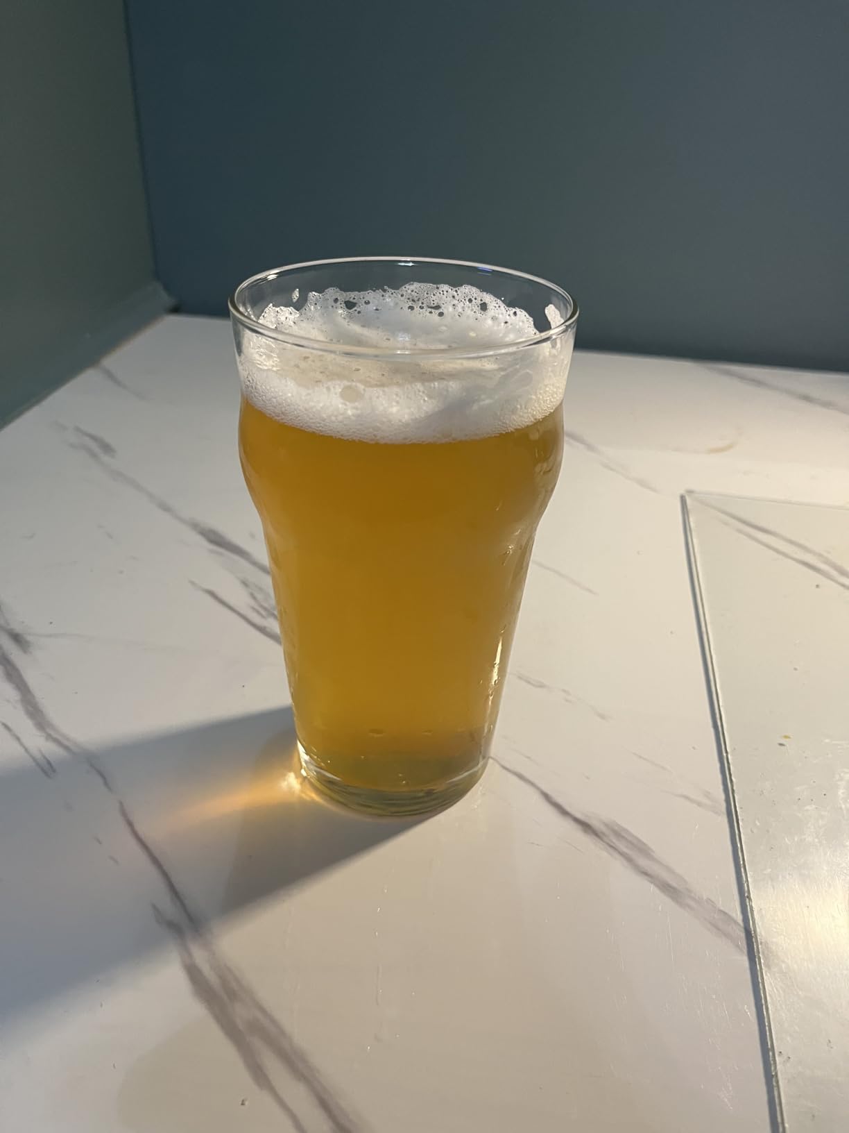 LUXU Pint Glasses,20oz British Beer Glass,Easy to Stack Beer Glasses customer photo 2