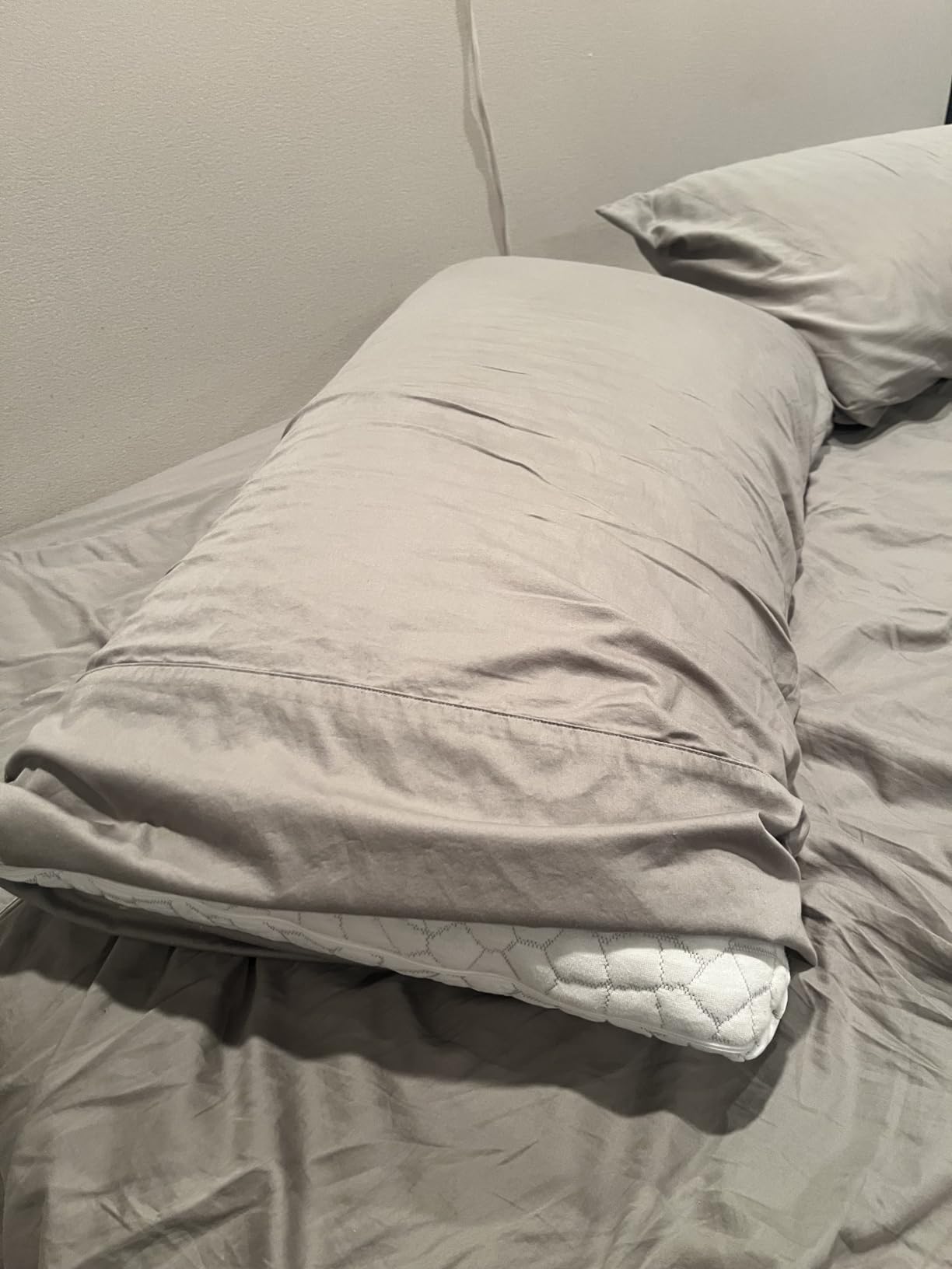 SUPA MODERN Cooling Pillow Queen Size Set of 2, CertiPUR-US Shredded Memory Foam Pillows for Sleeping, Cool Bed Pillows for Hot Sleepers, Adjustable Firm Pillow for Side,Back,Stomach Sleepers customer photo 2
