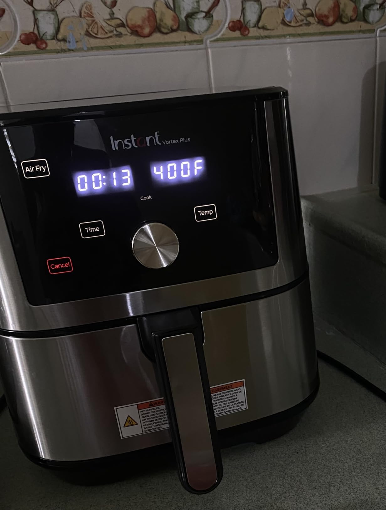 Instant Pot 6QT VORTEX Plus Air Fryer, 6-in-1, Air Fry, Broil, Dehydrate, Crisp, Roast, Reheat, Bake, Dishwasher-Safe Airfryer basket, from the Makers of Instant Pot, Stainless Steel customer photo 1