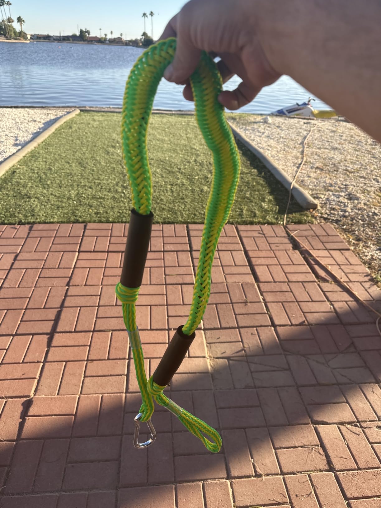 Bungee Dock Lines - Boat Accessories - 4 Feet Shock Cords Docking Rope Mooring Rope for PWC,Jet ski,Pontoon,Kayak,Canoe,Power Boat,Watercraft (Black) customer photo 2