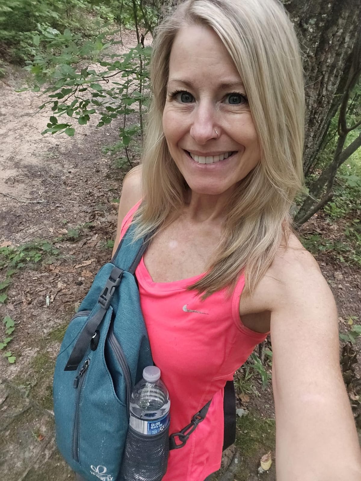 WATERFLY Crossbody Sling Backpack Sling Bag Travel Hiking Chest Bags Daypack (Teal blue) customer photo 2