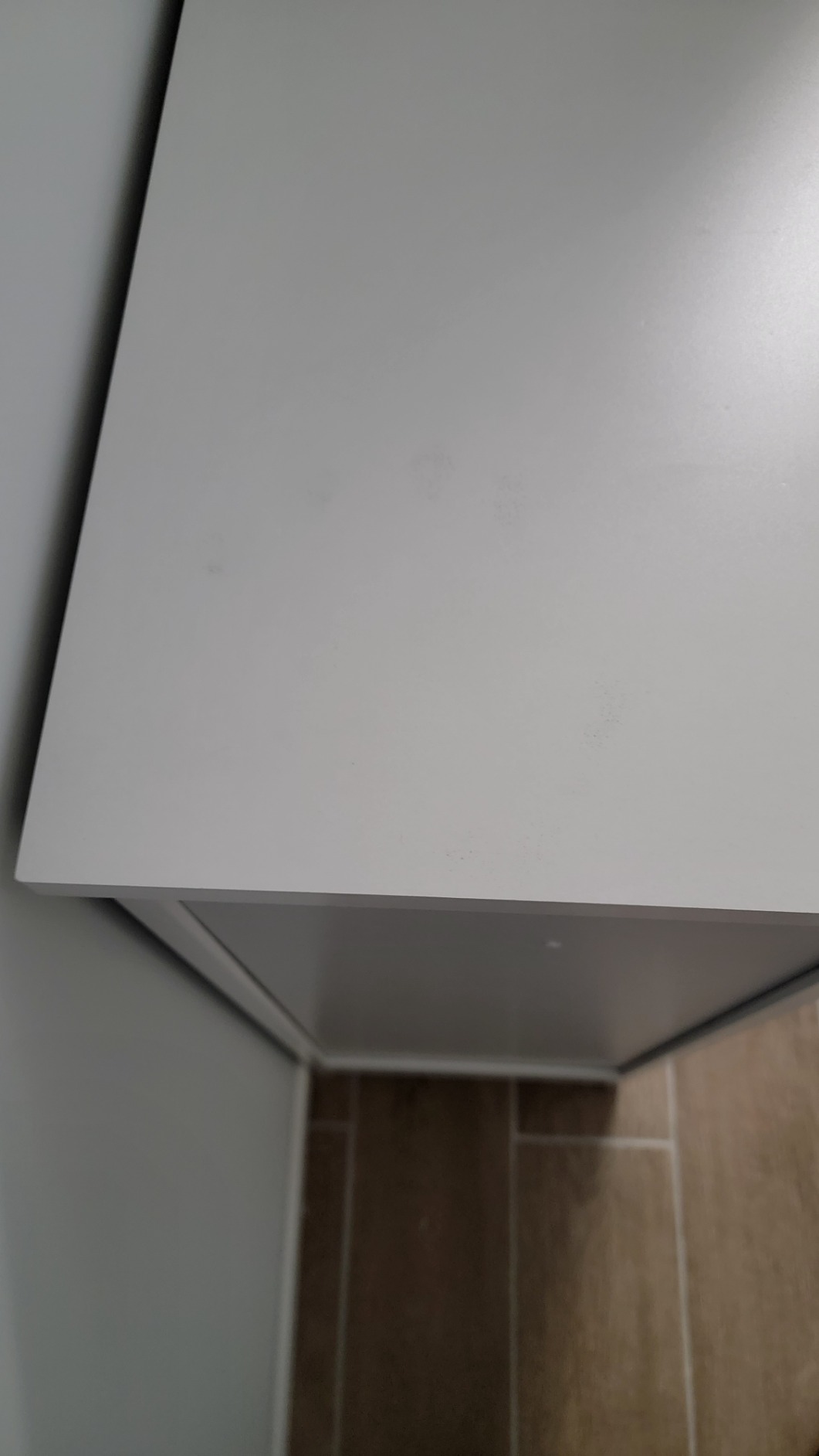 SUPER DEAL Modern Bathroom Floor Storage Cabinet with Adjustable Shelf and Double Door Rust Proof, Living Room Modern Home Furniture Storage Organizer Cabinet customer photo 2