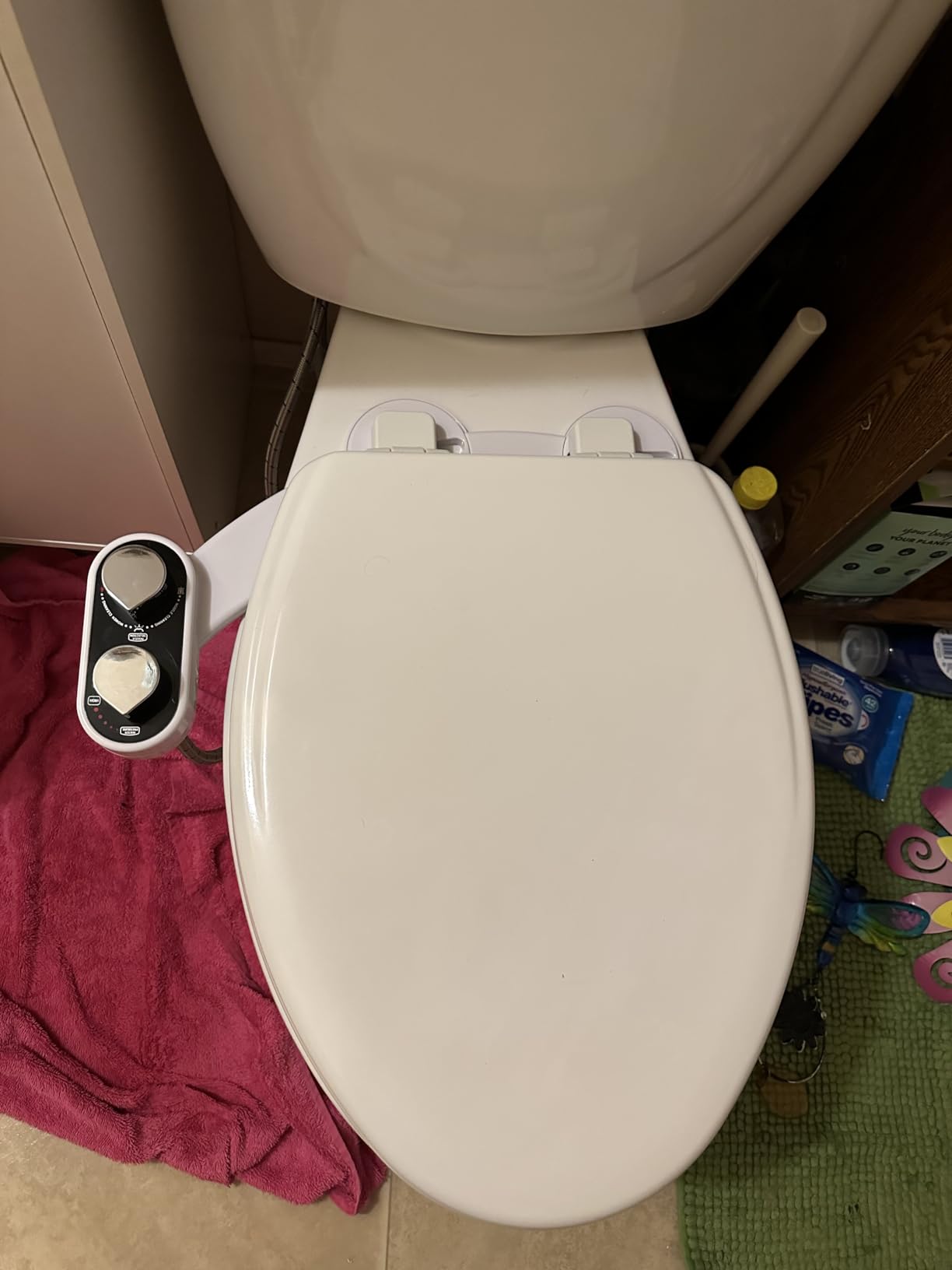CLEAR REAR Bidet Attachment for Toilet Seat - Non-Electric with Self Cleaning Dual Nozzles, Leak Proof Connectors, Adjustable Water Spray, Rear & Feminine Wash - Hygienic Bathroom Upgrades customer photo 2