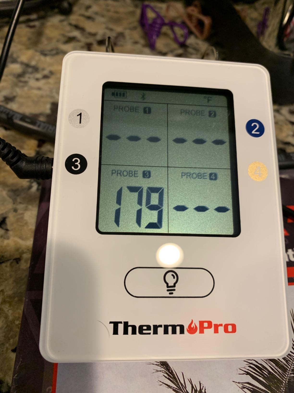 TempPro TempSync 650ft Bluetooth Meat Thermometer for Cooking with 4 Probes customer photo 1
