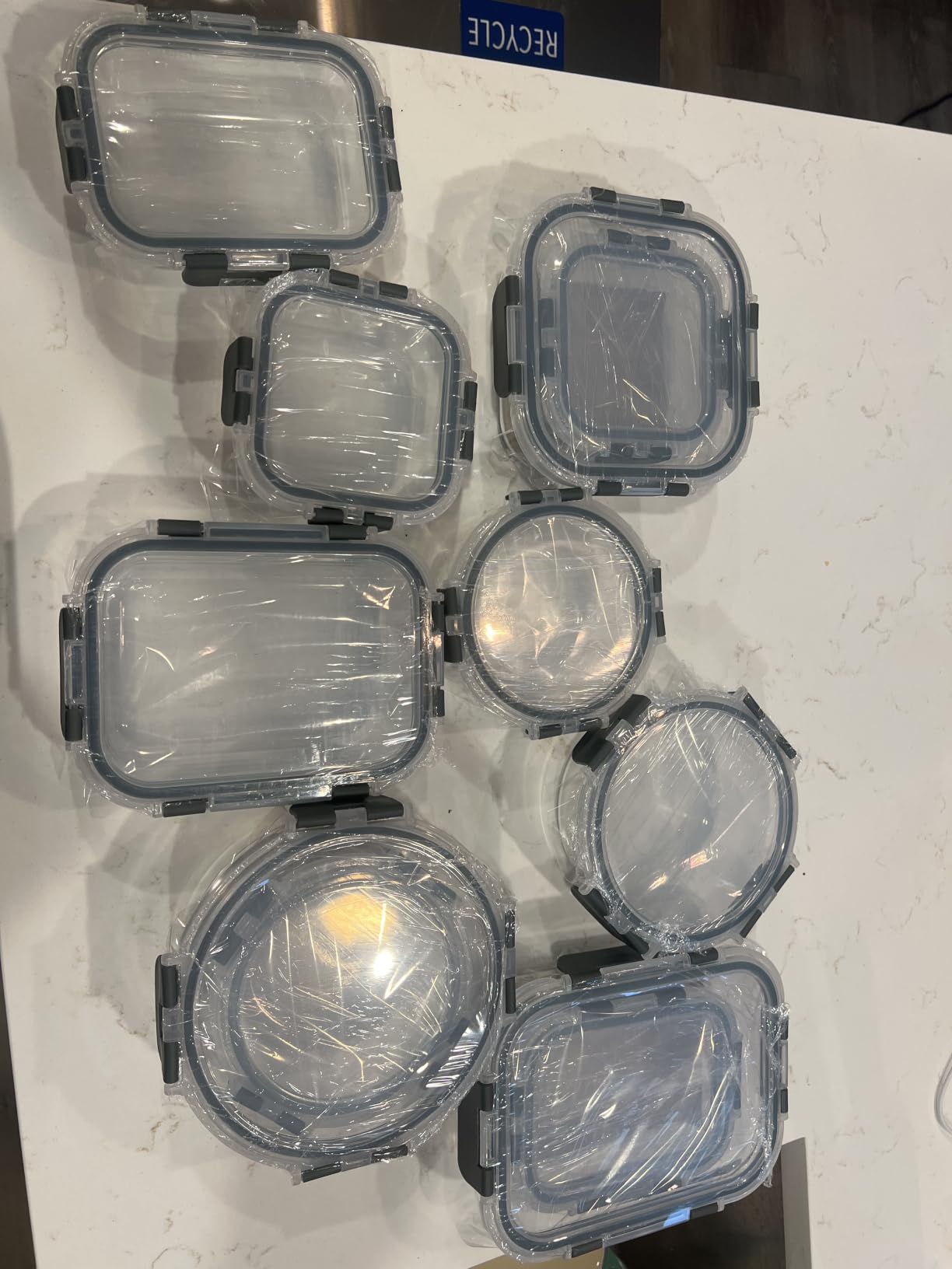 M MCIRCO 24 Piece Glass Food Storage Containers with Lids,Gray customer photo 1