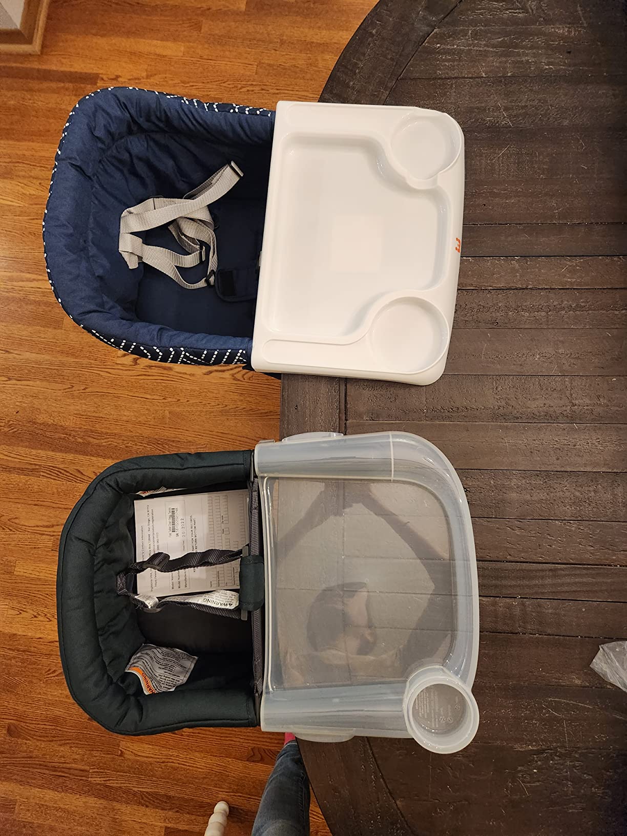 MTWML Hook On High Chair with Tray, Collapsible Portable Table Seat customer photo 2