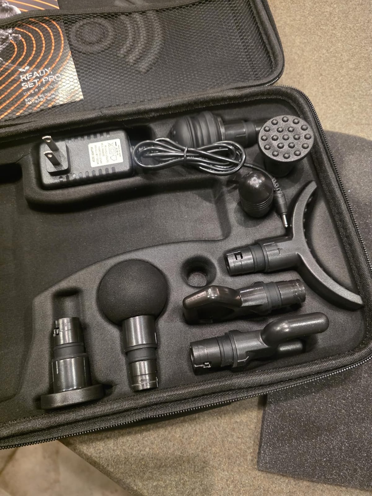 LifePro Sonic Massage Gun Percussion Muscle Massager, 8 Heads & 5 Speeds | Up to 6-Hr Runtime, Deep Tissue Massage Gun for Neck, Back, Calves, Quads, Feet, Trigger Points & Recovery Support customer photo 1