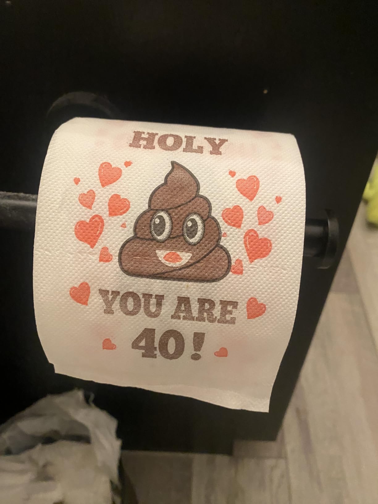 40th Birthday Gifts for Women, Men, Her, Him - Happy Prank Toilet Paper - 40th Birthday Decorations, Party Supplies Favors - 40 Years Old Funny Gag Gift Ideas, Novelty Bday Present for Friends, Family customer photo 2